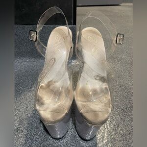 Worn 8inch Pleaser Size 8